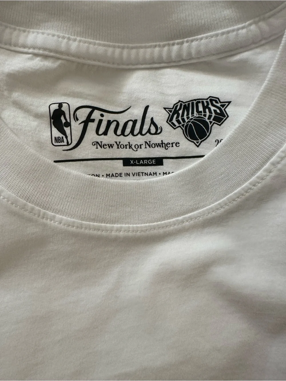 New York or No Where Finals New York Knicks 2026 Champions White T-Shirt